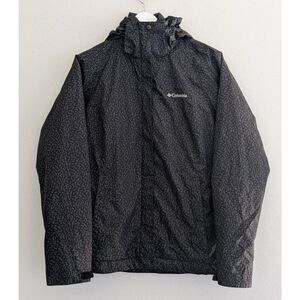 Columbia Outer West Interchange Jacket Black Size Small Full Zip Double Lined